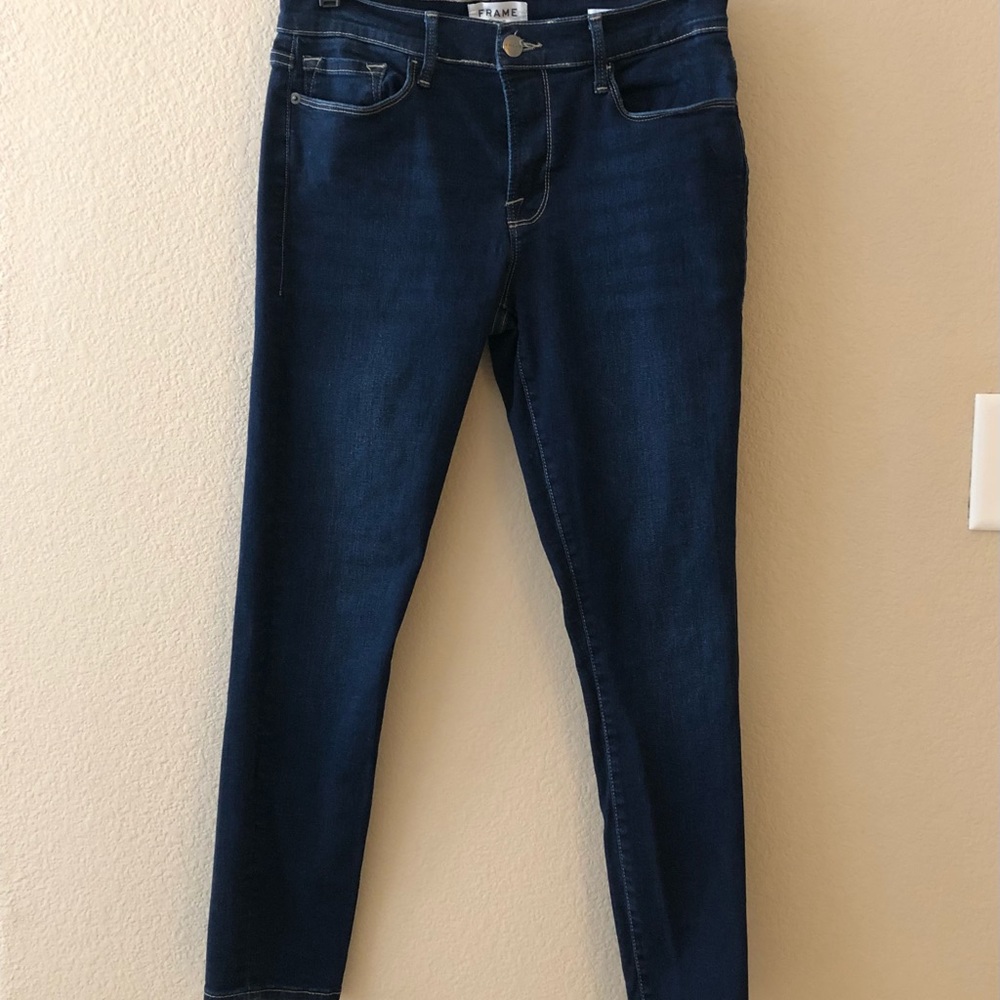 FRAME Denim Le Skinny de Jeanne Crop